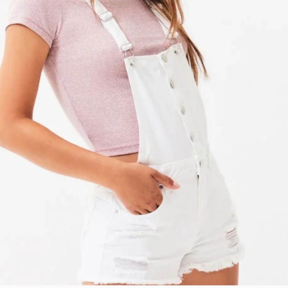 PacSun Overalls - white denim
